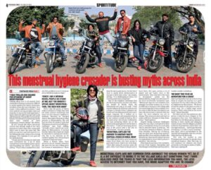 28 February 2019- PeriodCupCause -Times of India, hyderabad