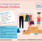Sui Dhaga Aur Kapda Campaign- Cloth collection banner